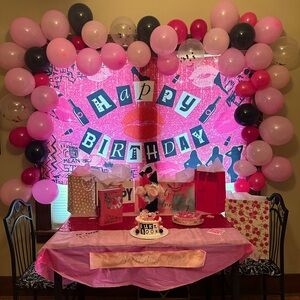 Mean Girls birthday backdrop